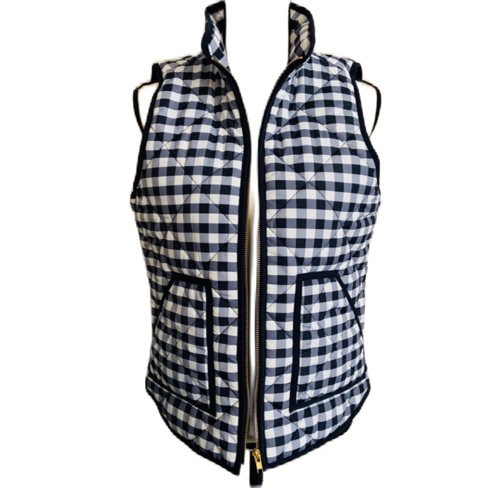 JCrew-Navy & White Vest